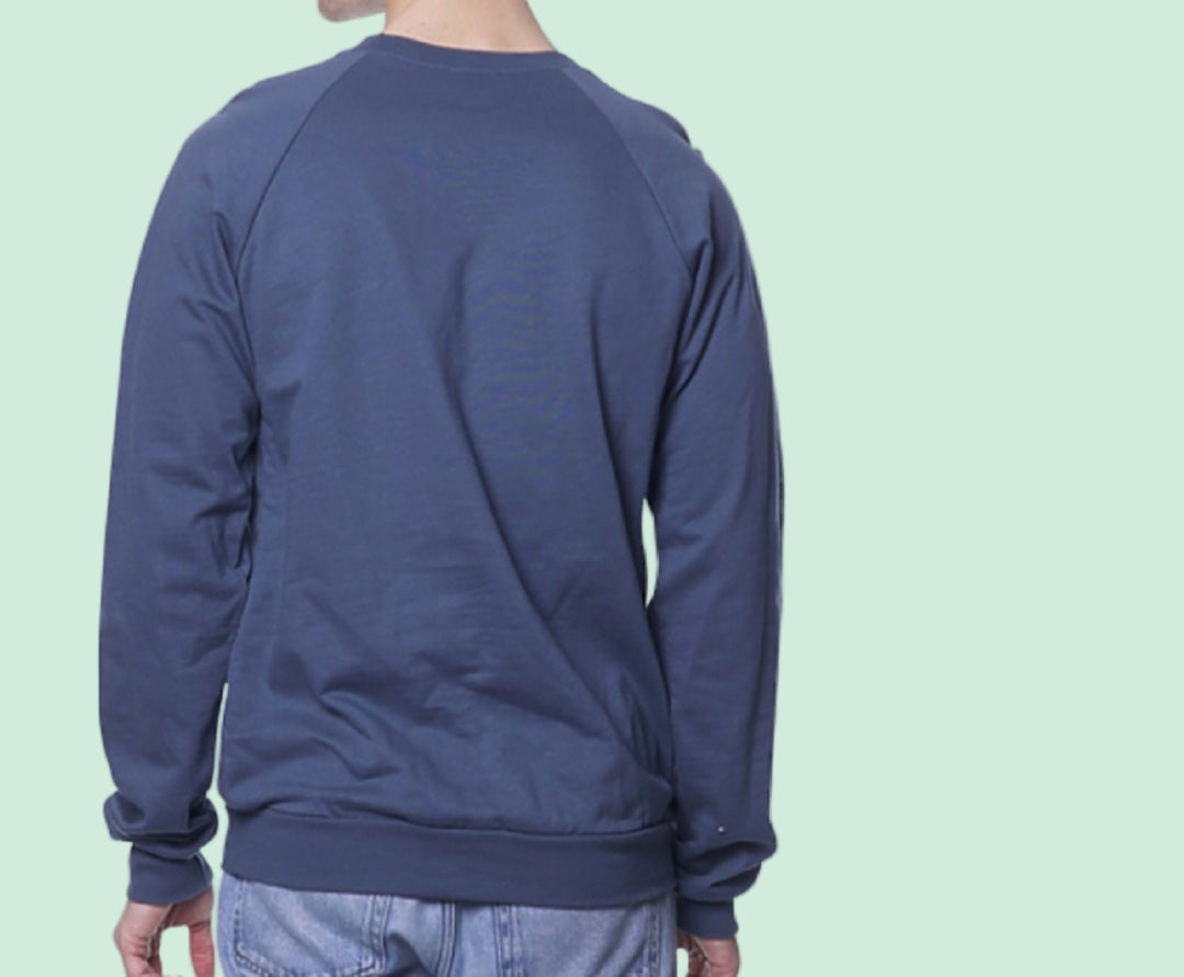 Classic Crewneck |In Pacific Blue - Love MaMa'S Earth