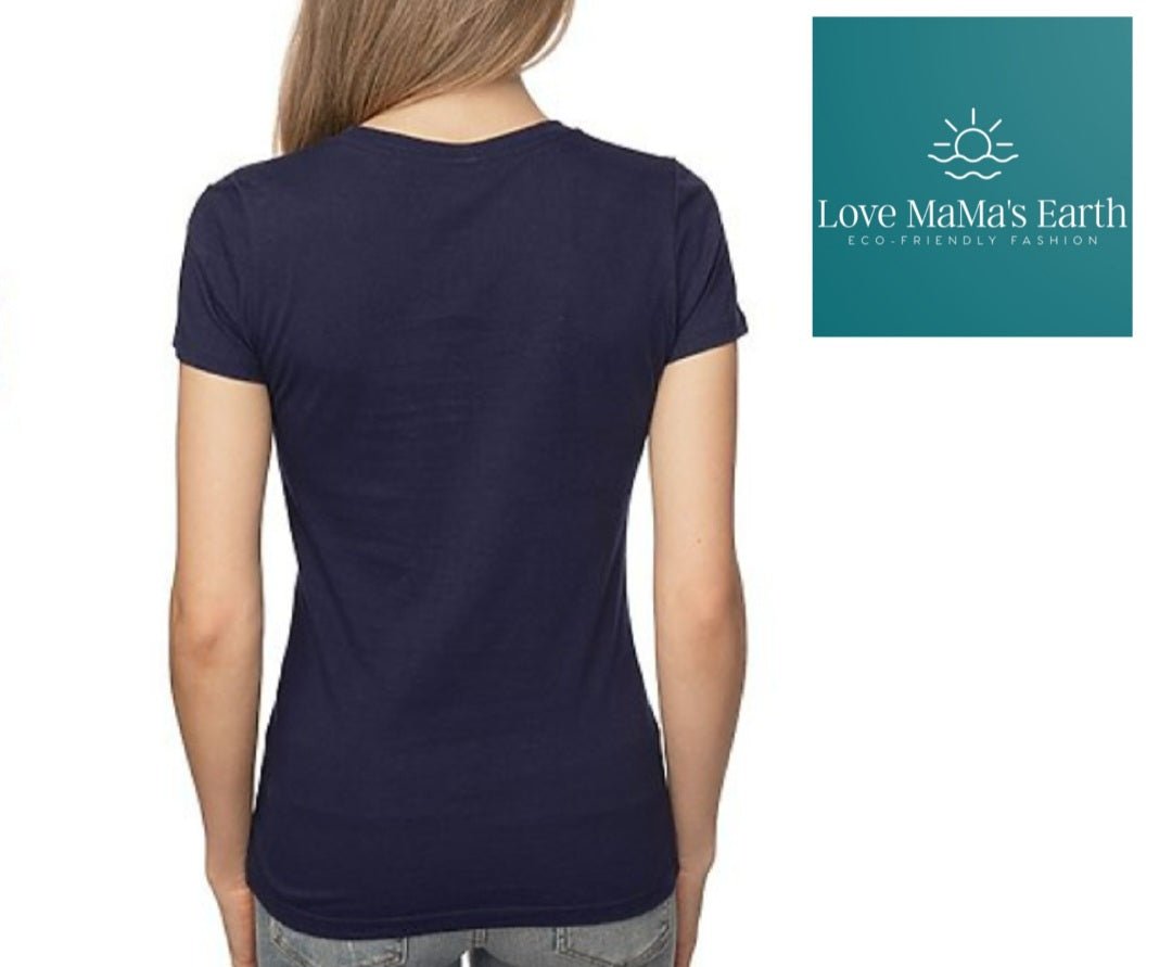 Essential Women's t - Shirts Short Sleeve | Dark Navy - Love MaMa'S Earth