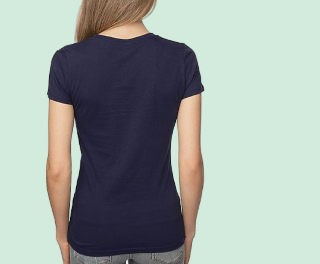 Essential Women's t - Shirts Short Sleeve | Dark Navy - Love MaMa'S Earth