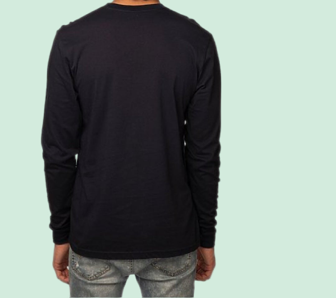 Men's Long Sleeve T Shirts - Black - Love MaMa'S Earth