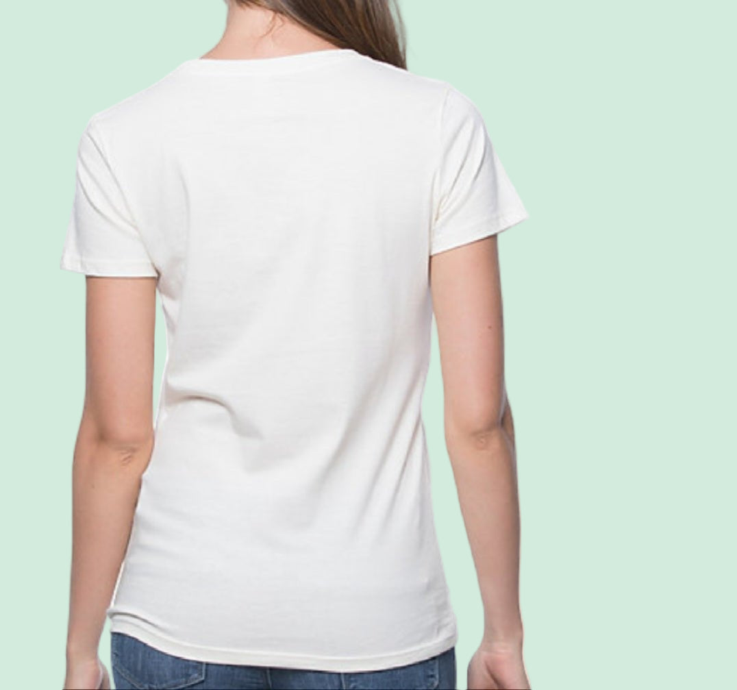 Organic Cotton Short Sleeve Shirts|Floral Bear|Natural - Love MaMa'S Earth