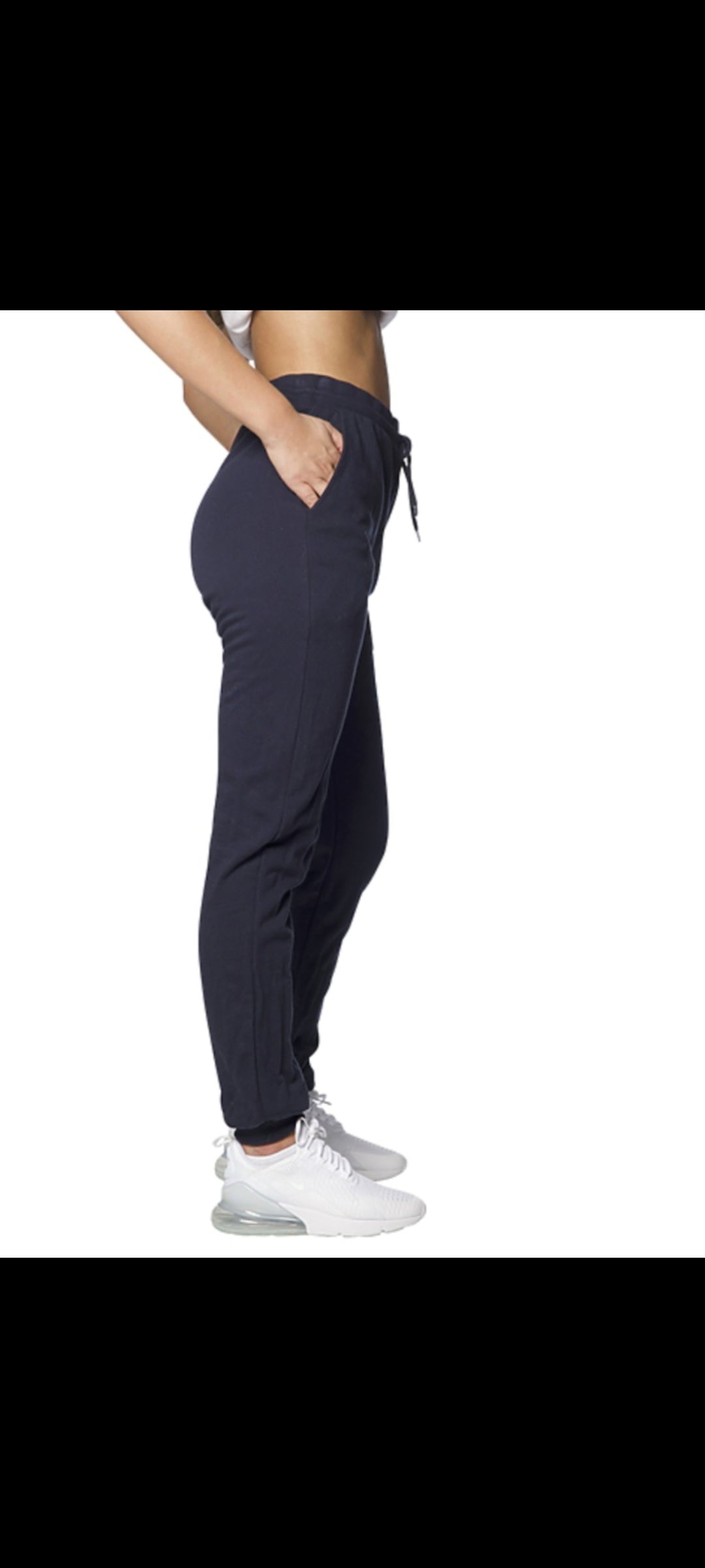 Women's Certified 100% Organic Cotton Joggers With Pockets & Metal