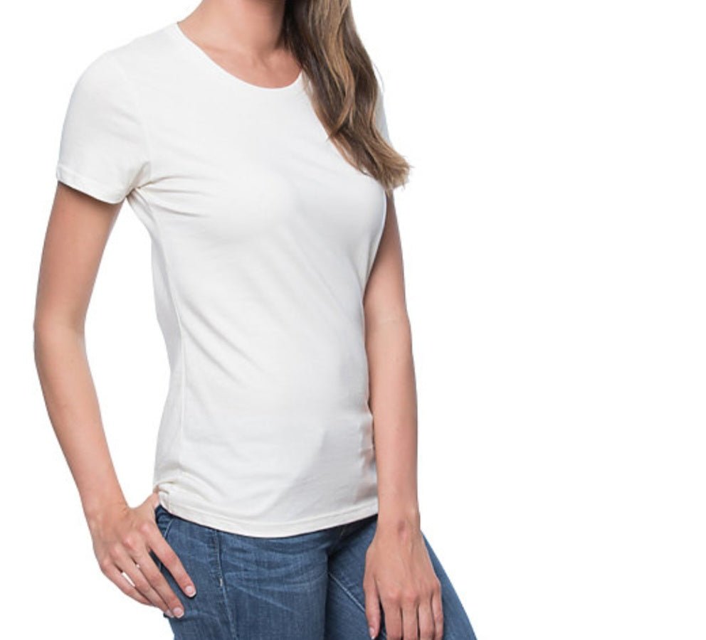 Sleek & Soft Organic T Shirts In Natural - Love MaMa'S Earth