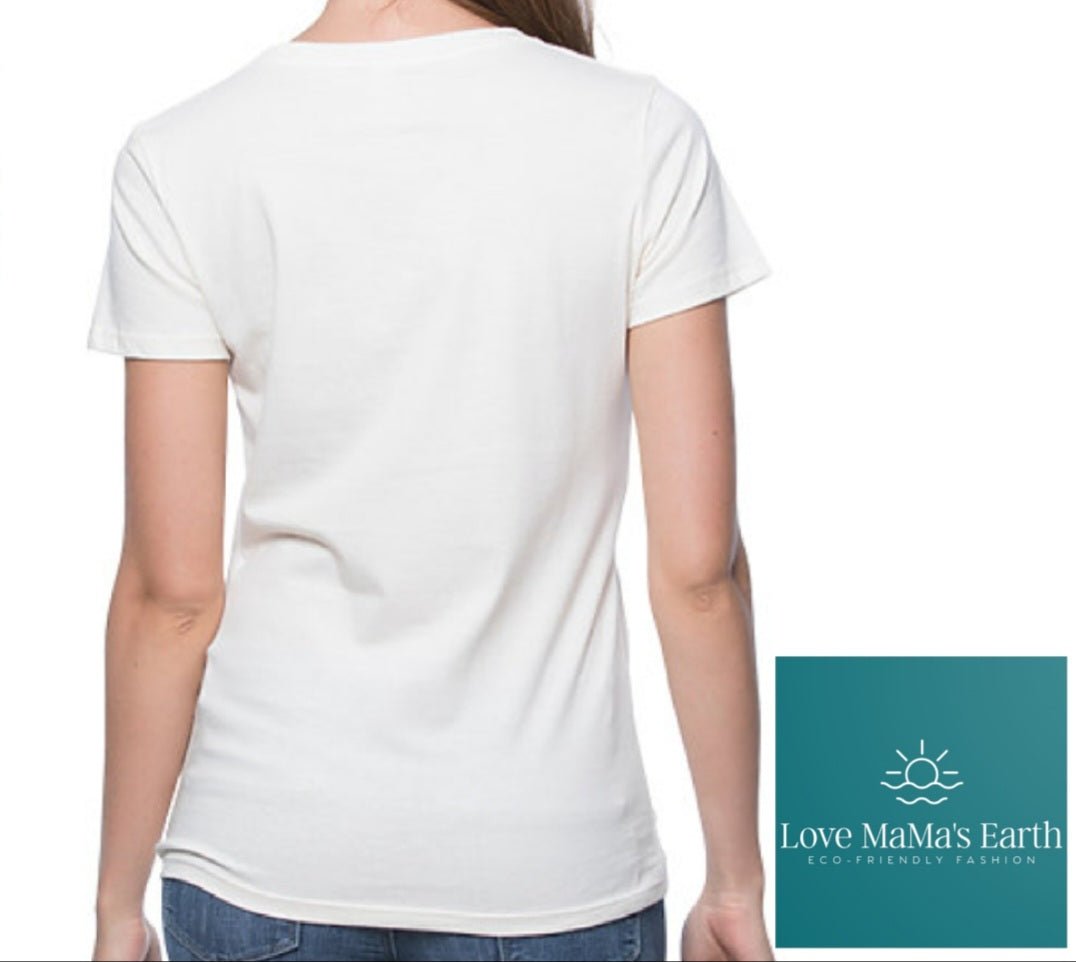 Sleek & Soft Organic T Shirts In Natural - Love MaMa'S Earth