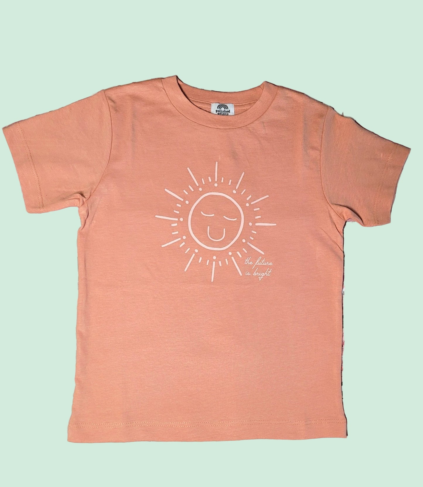 The Future Is Bright |Toddler Shirt |Muted Clay - Love MaMa'S Earth