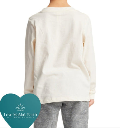 Bear&Mountains Long Sleeve Shirts| In Natural| Toddler - Love MaMa'S Earth