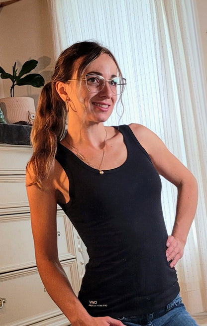 Best - Loved Black Tank Top | Activewear - Love MaMa'S Earth