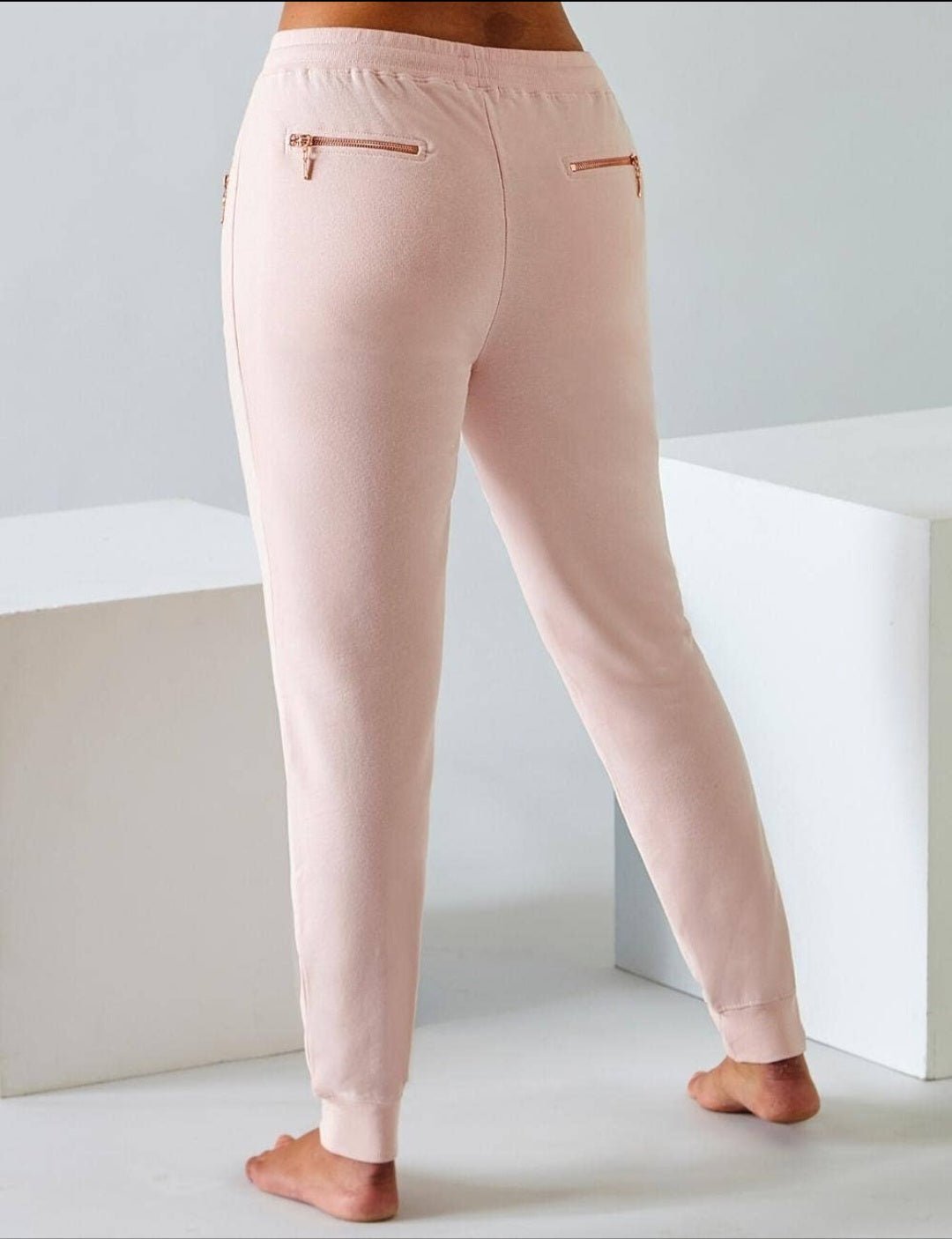 Best Sweatpants Women |Side & Back Zip| Plush Pink - Love MaMa'S Earth