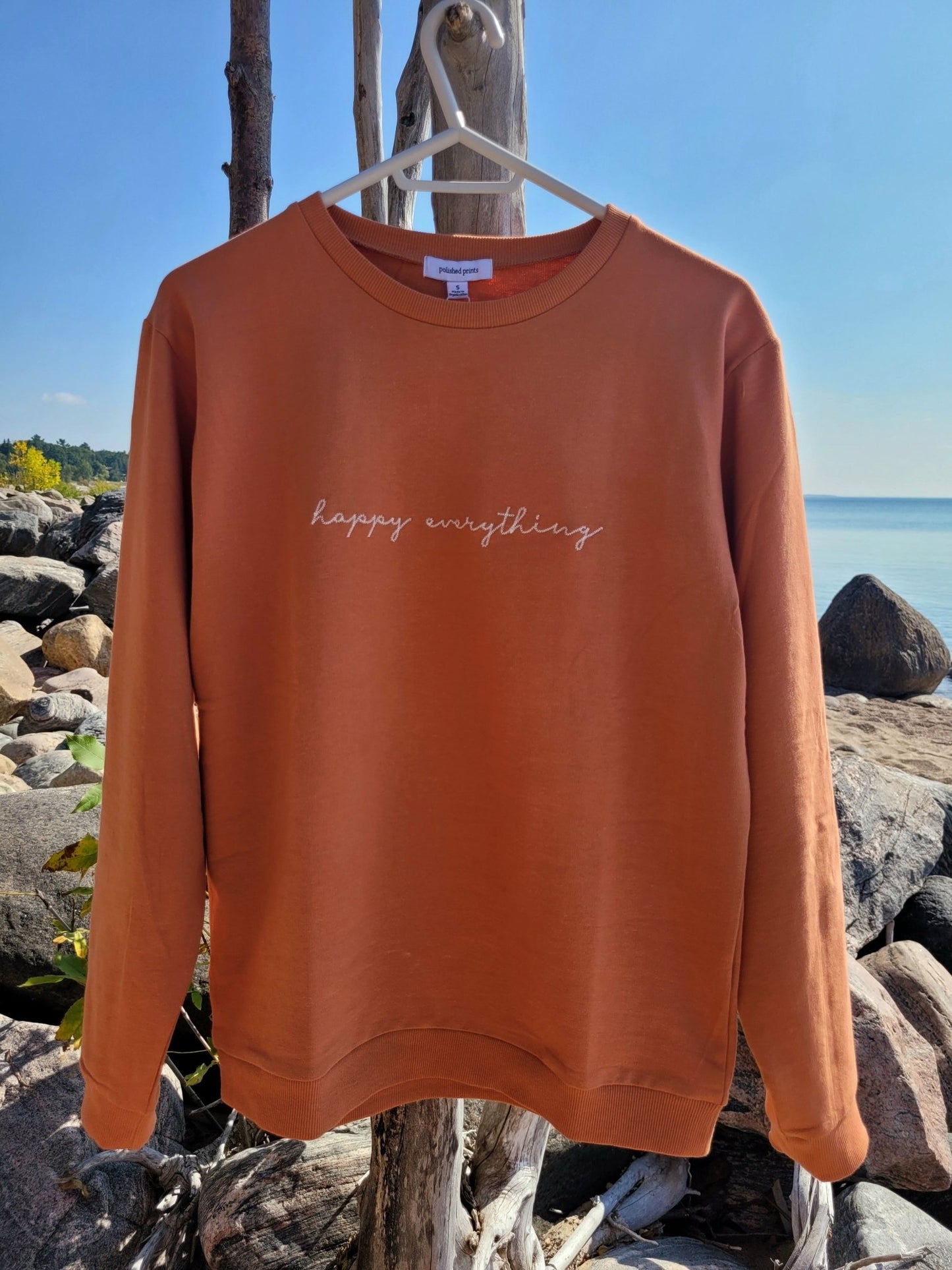 Crewneck Sweatshirt |Happy Everything |In Sunburn - Love MaMa'S Earth