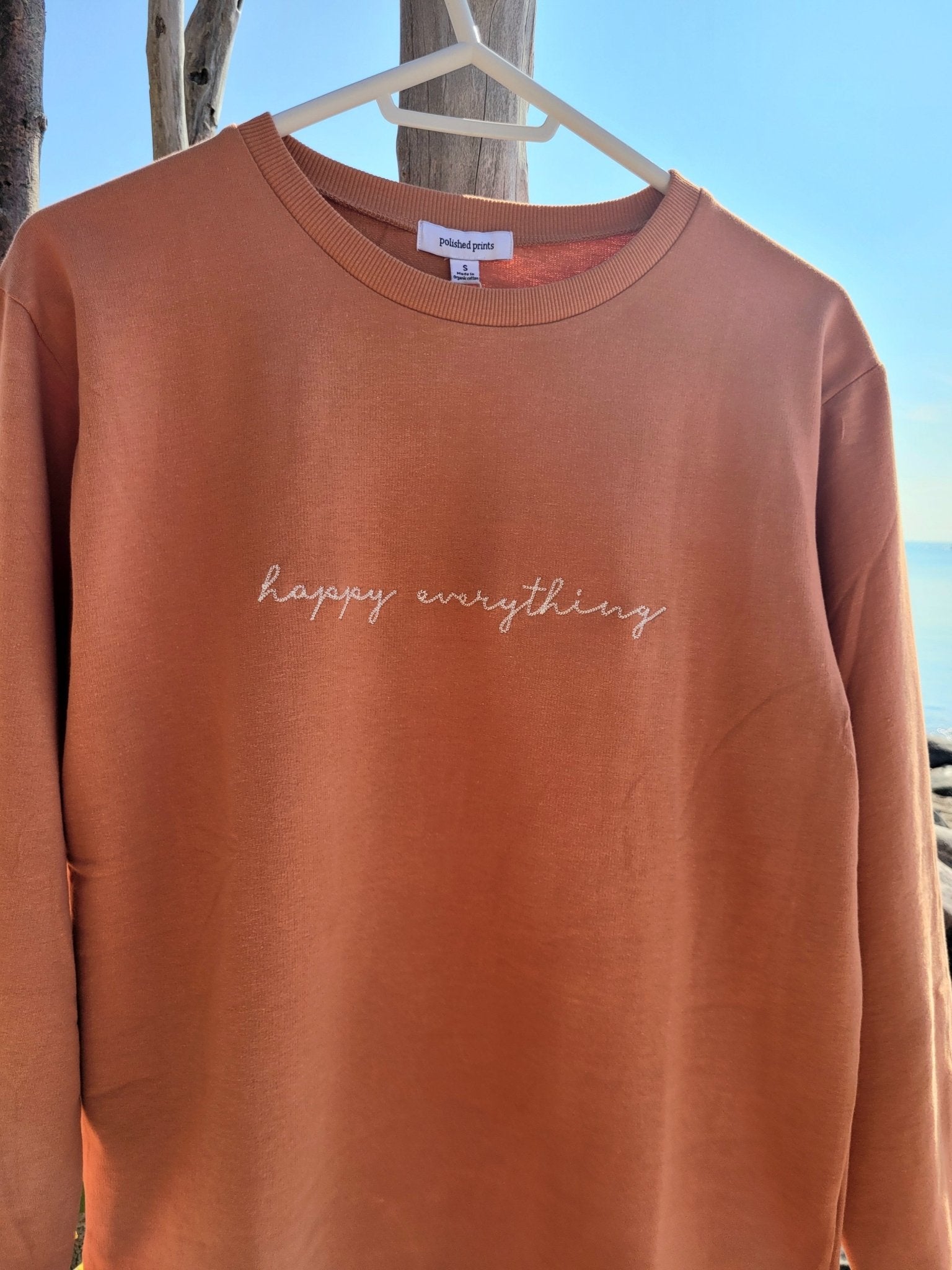 Crewneck Sweatshirt |Happy Everything |In Sunburn - Love MaMa'S Earth