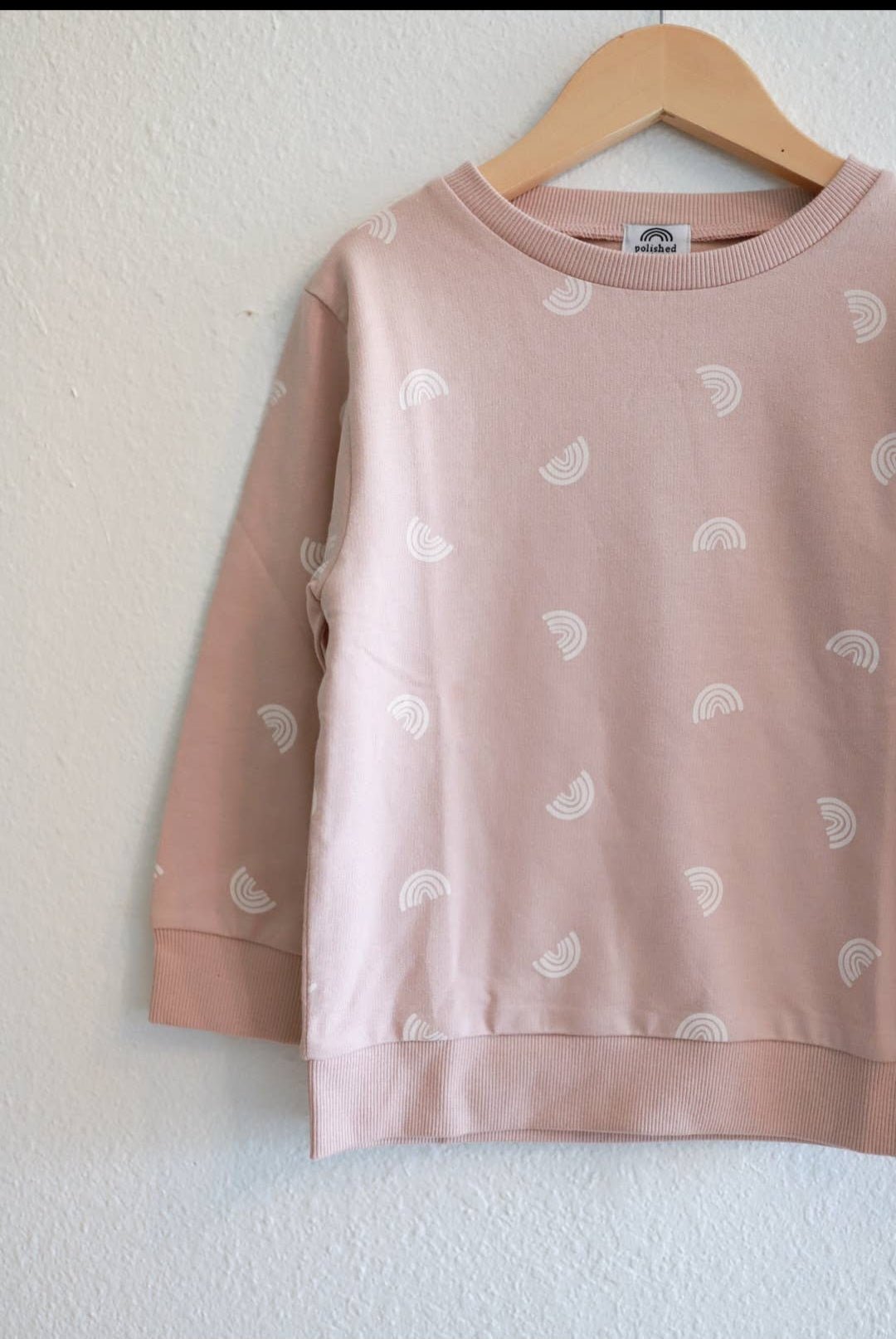 Cute SweatShirts |Toddler| Charming Pink & Rainbows - Love MaMa'S Earth