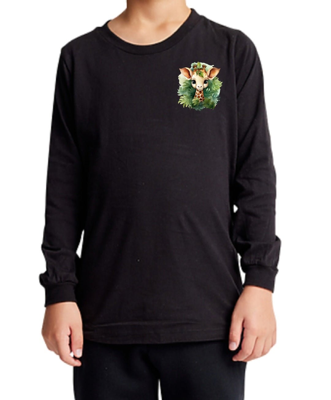 Long Sleeve |Black|Giraffe - Love MaMa'S Earth