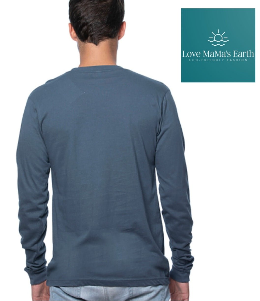 Long Sleeve T Shirt |Pacific Blue |Bear& Mountain - Love MaMa'S Earth