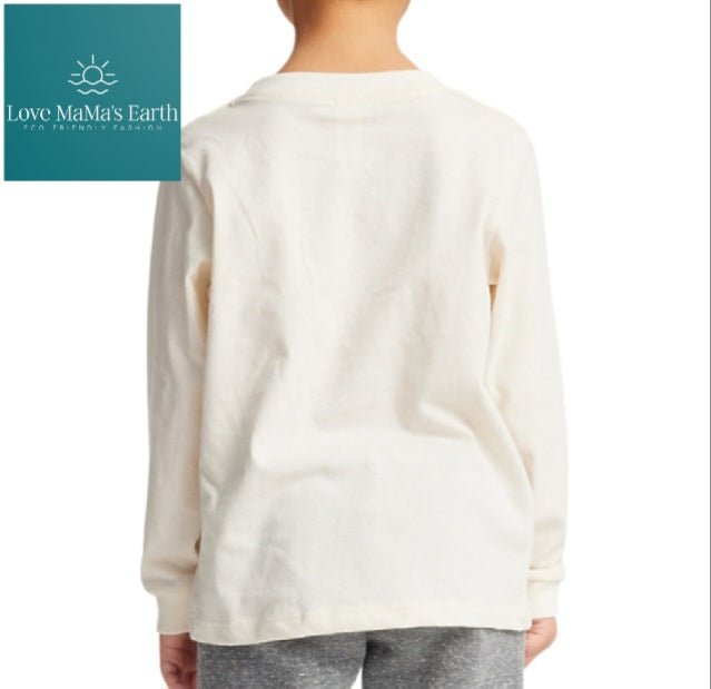 Long Sleeve TShirt |Flower Bear |In Kids Natural - Love MaMa'S Earth