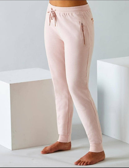 Must - Have Sweatpants Women |Front & Back Zip| Plush Pink - Love MaMa'S Earth