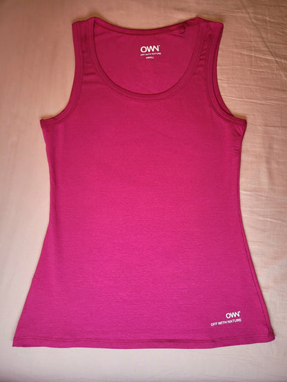 Organic Workout Clothes |Tank Top |Fuscia - Love MaMa'S Earth