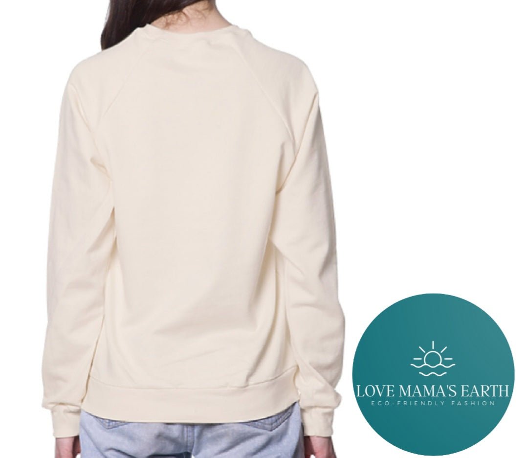 Oversized Crewneck Sweatshirt|In Natural |Mountain & Bear - Love MaMa'S Earth