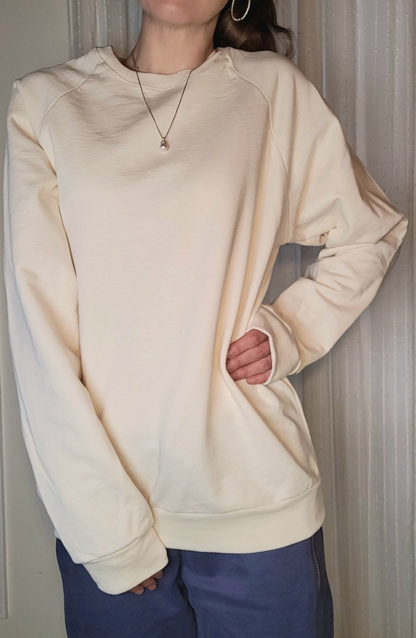 Oversized Sweatshirt Women |In Natural - Love MaMa'S Earth