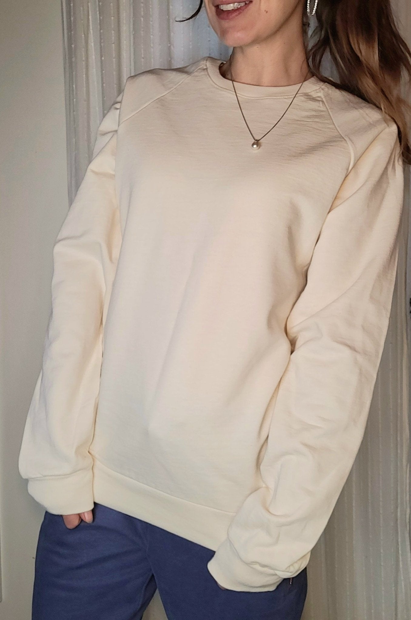 Oversized Sweatshirt Women |In Natural - Love MaMa'S Earth