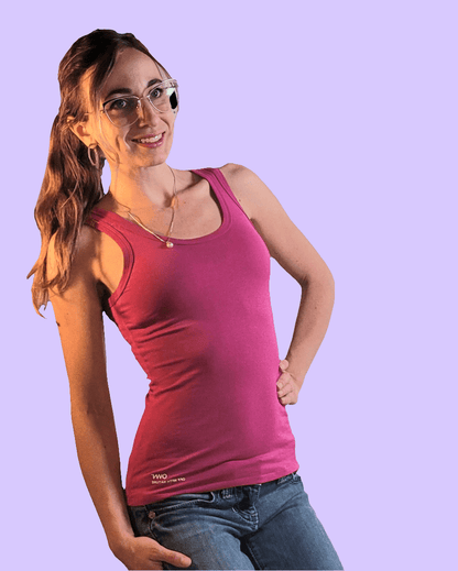 Soft Organic Workout Clothes |Tank Top |Fuscia - Love MaMa'S Earth