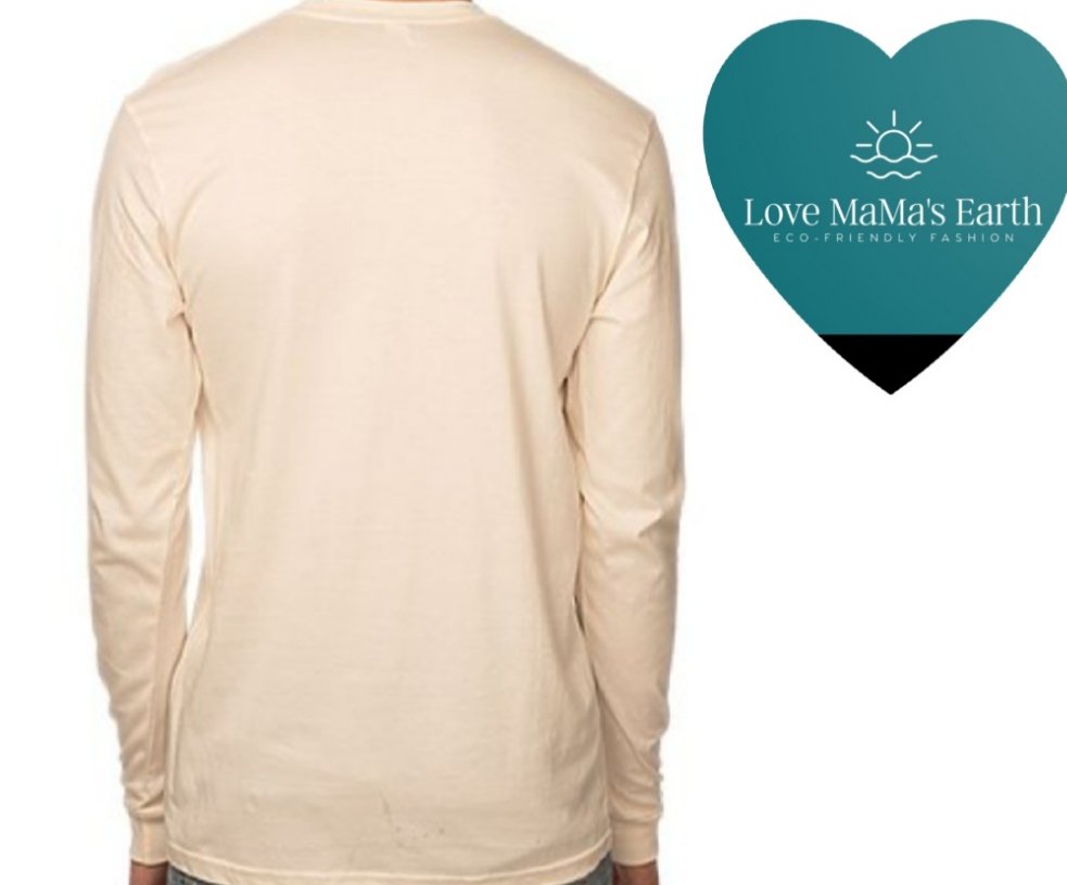 Womens Long Sleeve Tops | Floral Bear |In Natural - Love MaMa'S Earth