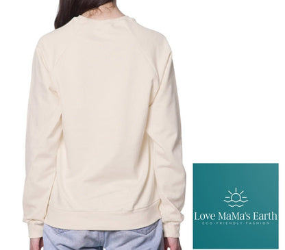 Womens Oversized Sweatshirt | Adventure Awaits |Natural - Love MaMa'S Earth