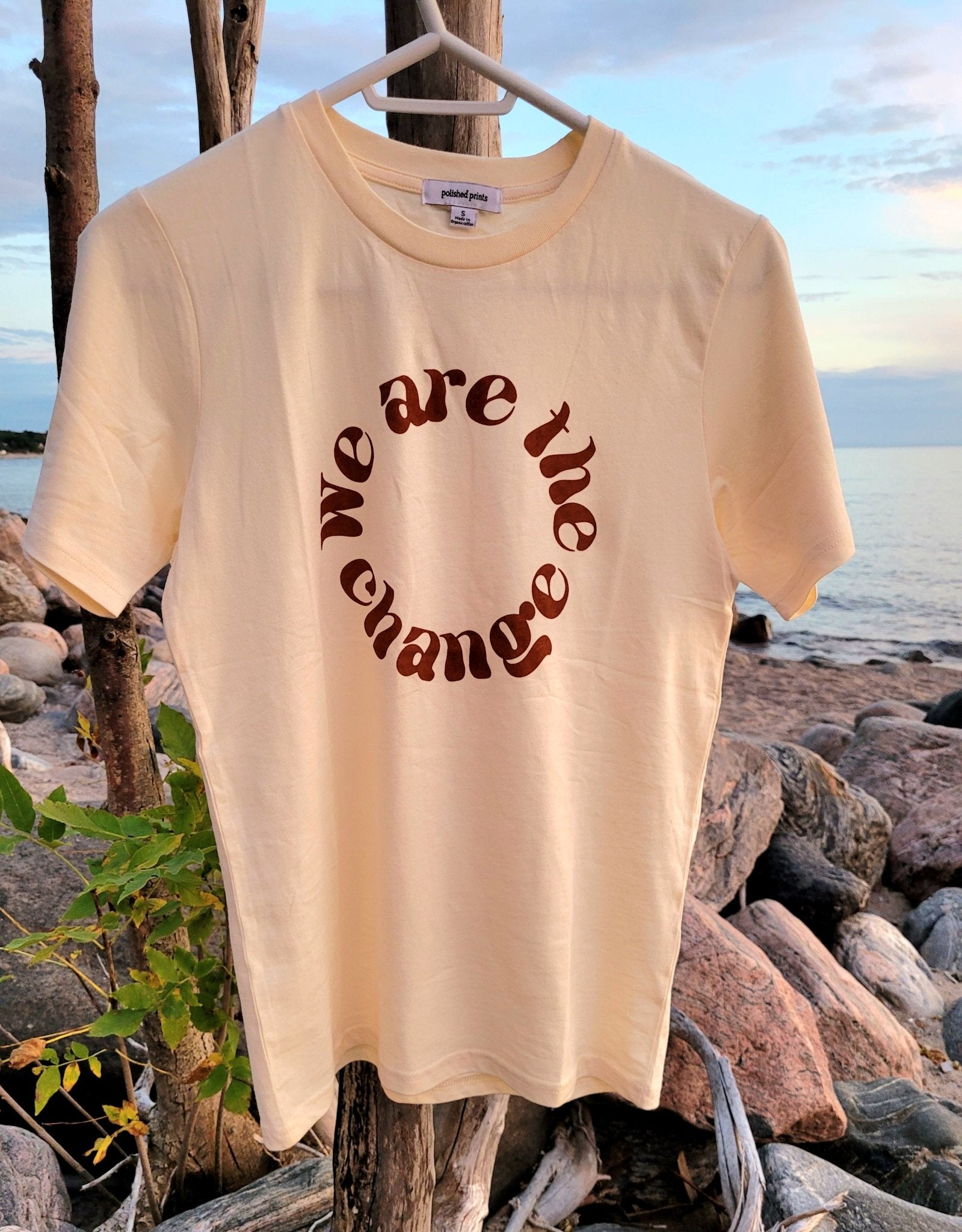 Women's Screen Printed T Shirts |We Are The Change - Love MaMa'S Earth