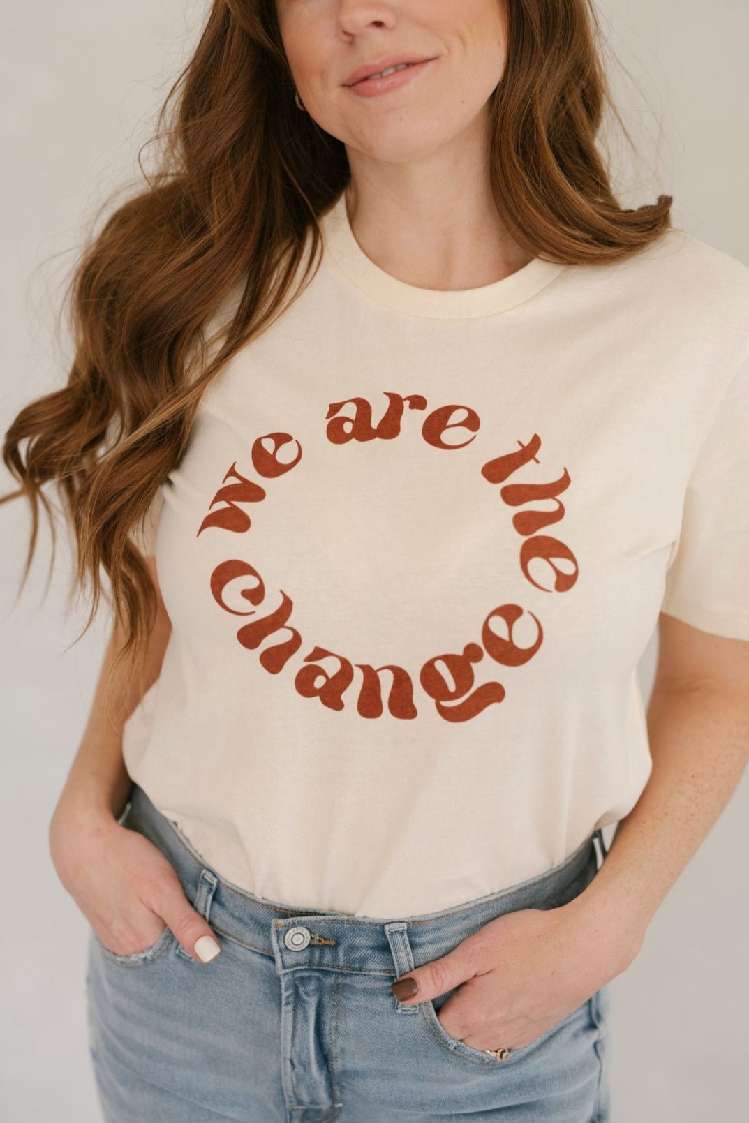 Women's Screen Printed T Shirts |We Are The Change - Love MaMa'S Earth